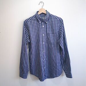 Tex Blue and Purple Plaid Button Down Shirt